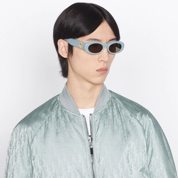 BRAND NEW Dior CD DIAMOND EDITION R11 30F0 Blue Brown Unisex Cat Eye Sunglasses - Picture 11 of 12